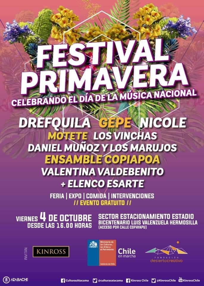 Copiapó Todo listo para que los atacameños disfruten del Festival